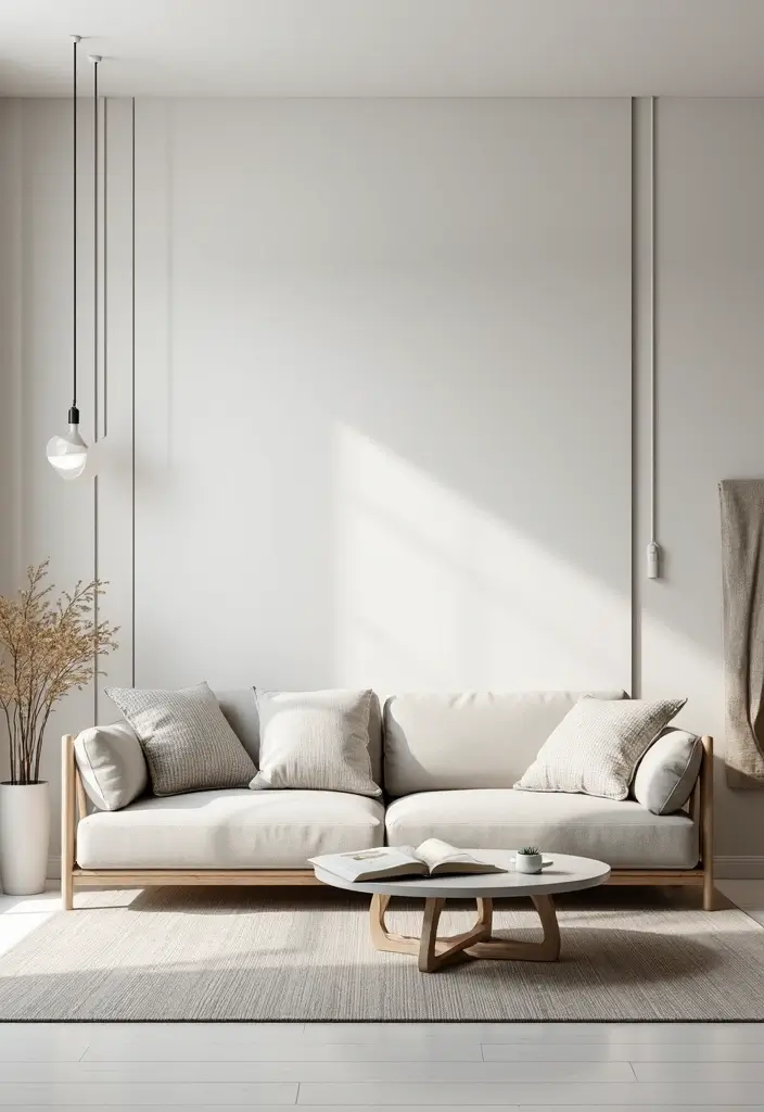 28 Living Room Wallpaper Ideas Modern Looks That Transform Walls - 11. Modern Minimalism: Simple Lines