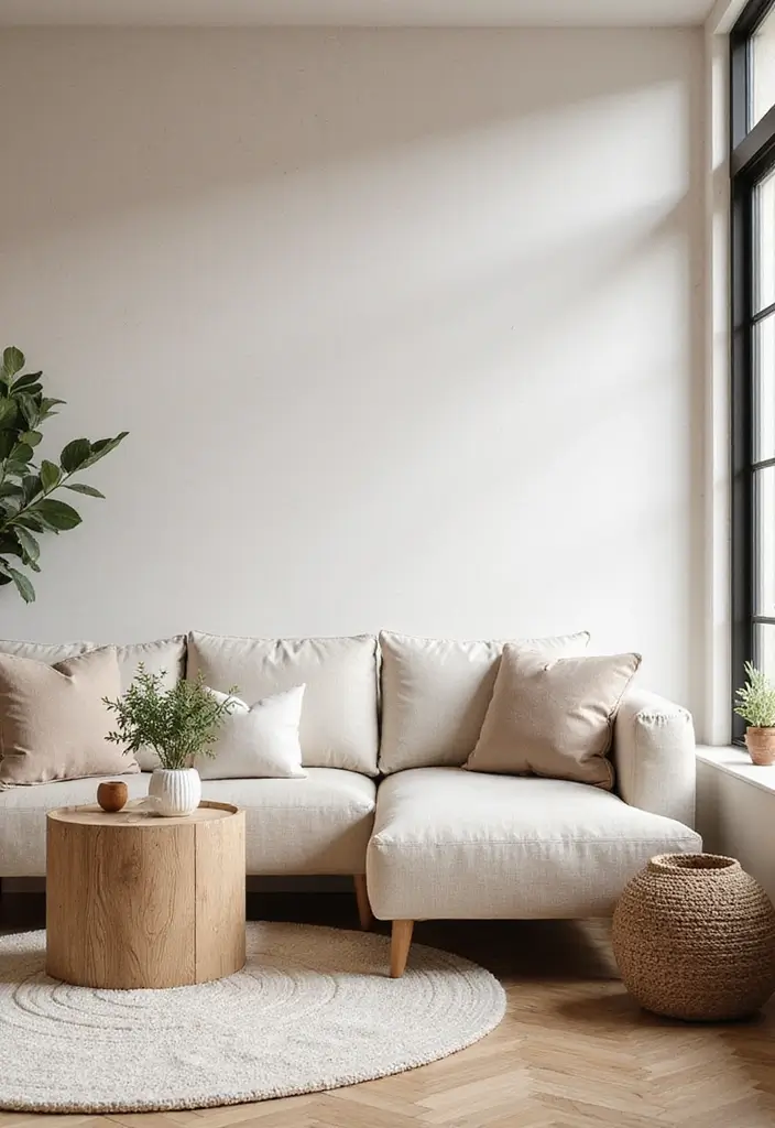 28 Living Room Wallpaper Ideas Modern Looks That Transform Walls - 26. Scandi Style: Minimalist Patterns