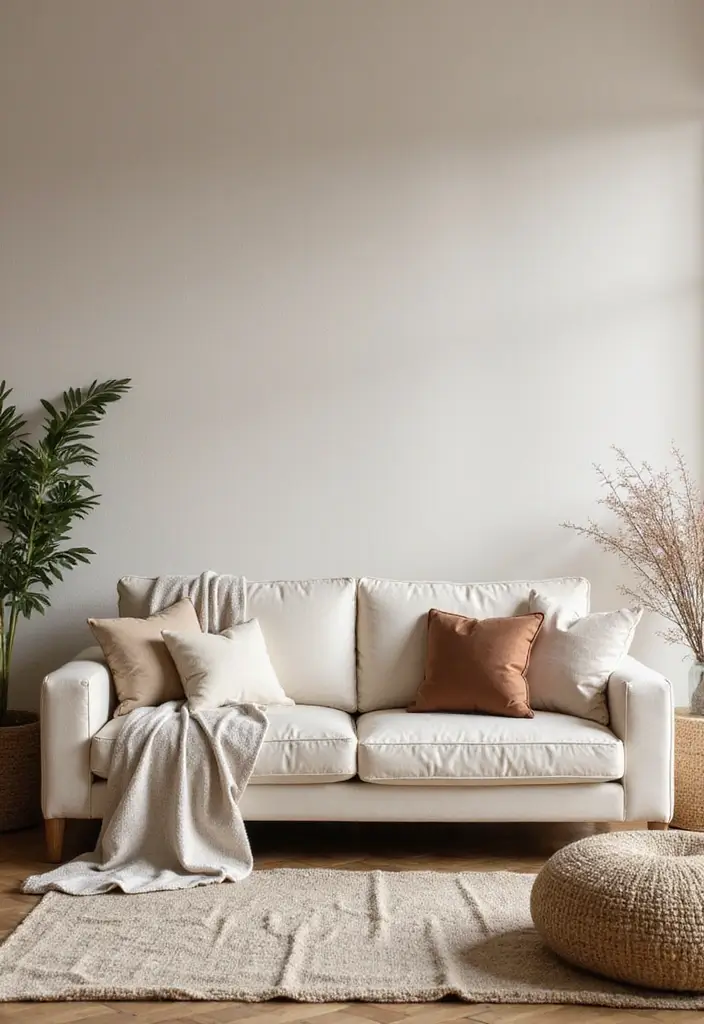 28 Living Room Wallpaper Ideas Modern Looks That Transform Walls - 3. Subtle Textures: Linen-Look Wallpaper