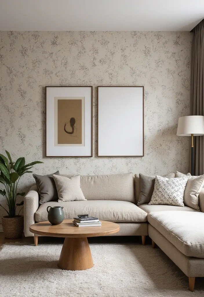 28 Living Room Wallpaper Ideas Modern Looks That Transform Walls - 8. Modern Artistry: Abstract Patterns