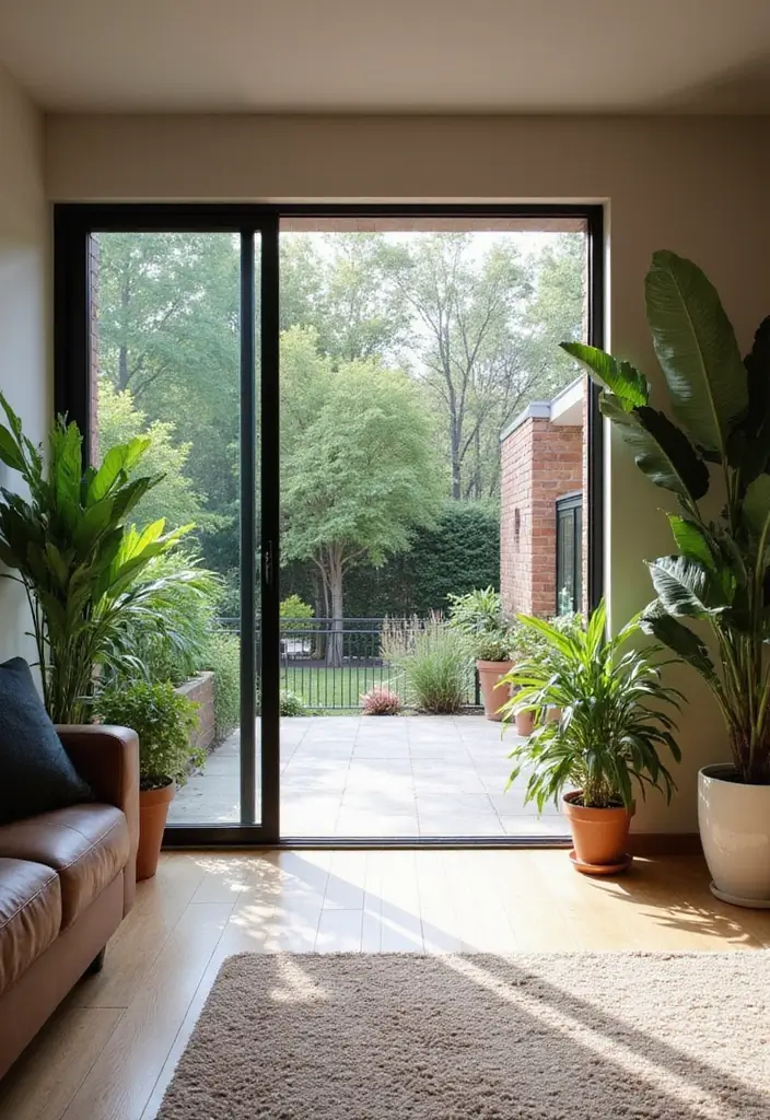 28 Living Room With Lots of Windows Ideas That Feel Airy and Open - 4. Sliding Glass Doors