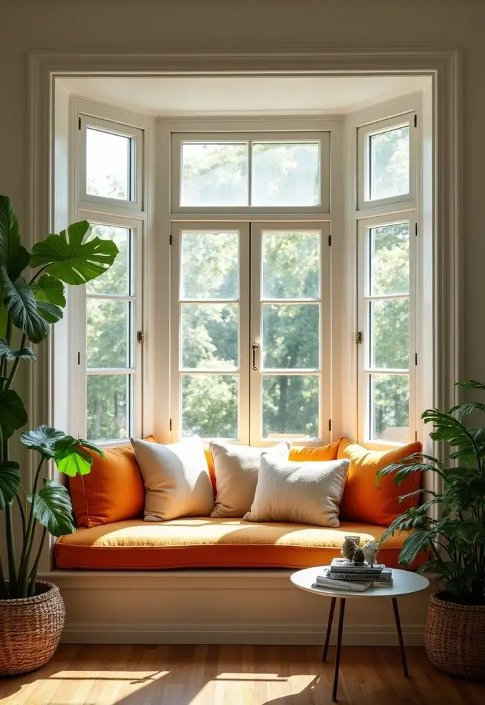 28 Living Room With Lots of Windows Ideas That Feel Airy and Open - 6. Bay Windows for Seating