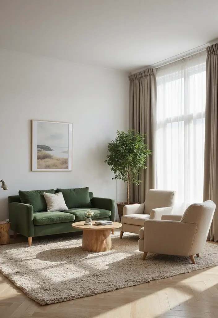 28 Neutral Living Room Decor Earth Tones That Feel Calm and Balanced - 1. Open-Concept Serenity