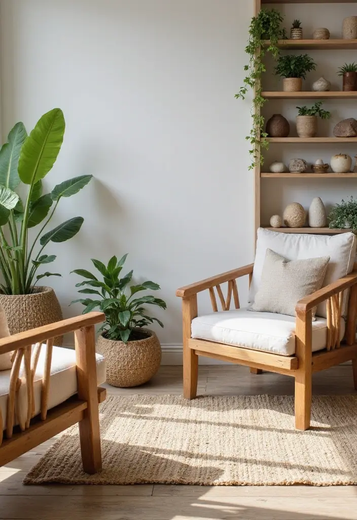 28 Neutral Living Room Decor Earth Tones That Feel Calm and Balanced - 11. Natural Elements