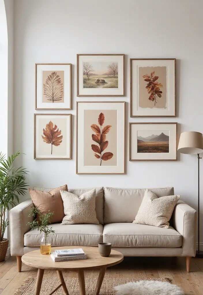 28 Neutral Living Room Decor Earth Tones That Feel Calm and Balanced - 14. Incorporating Art