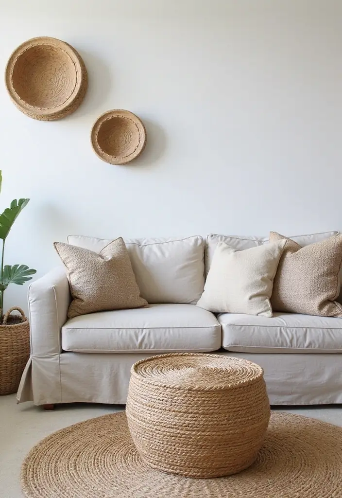 28 Neutral Living Room Decor Earth Tones That Feel Calm and Balanced - 15. Functional Decor