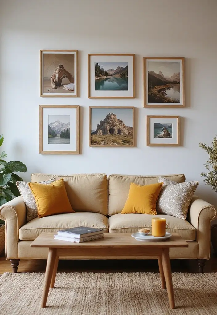 28 Neutral Living Room Decor Earth Tones That Feel Calm and Balanced - 23. Personalized Touches