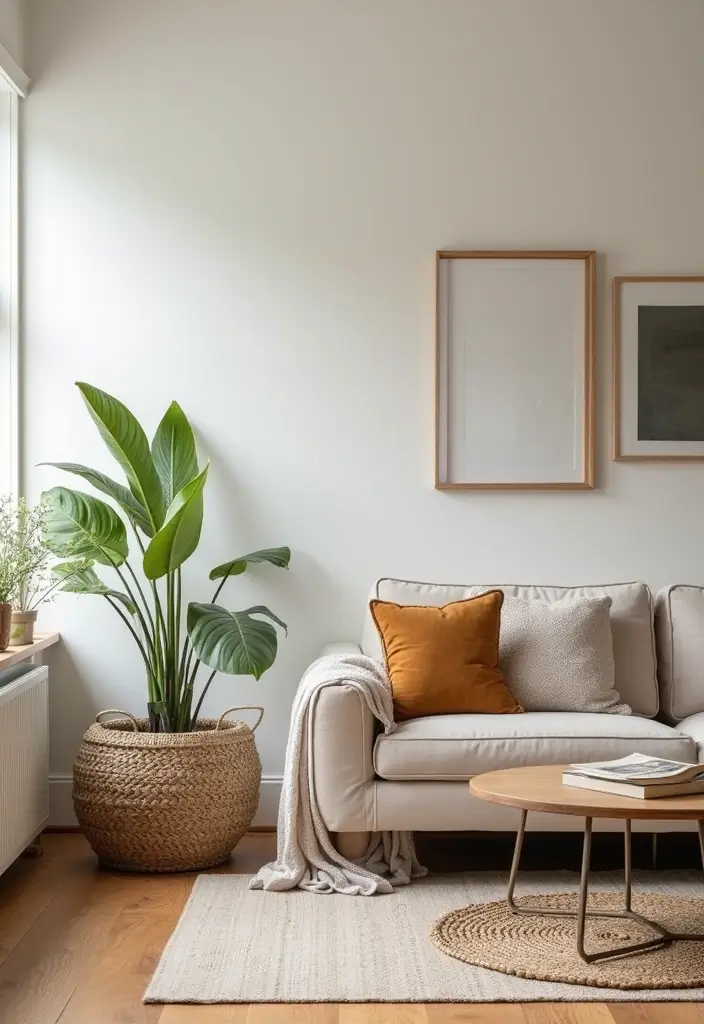 28 Neutral Living Room Decor Earth Tones That Feel Calm and Balanced - 26. Mindful Decor Choices