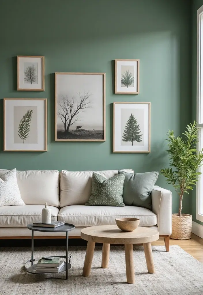 28 Neutral Living Room Decor Earth Tones That Feel Calm and Balanced - 3. Earthy Accent Walls