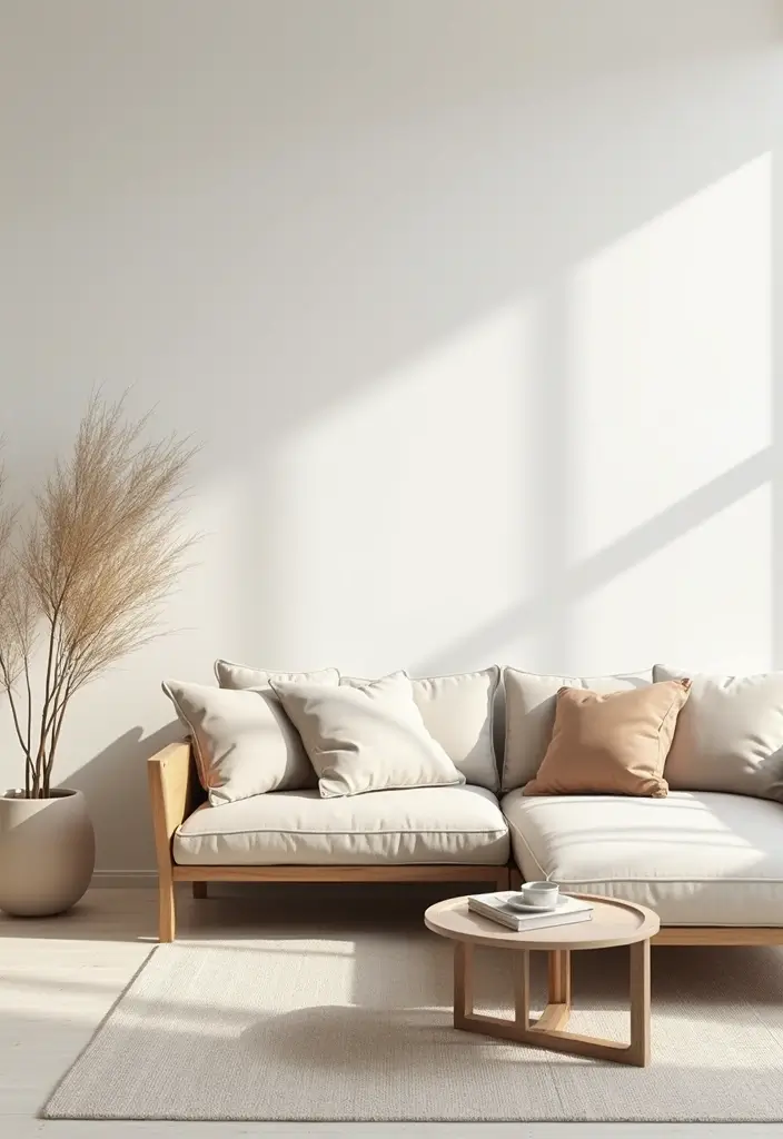 28 Neutral Living Room Decor Earth Tones That Feel Calm and Balanced - 5. Minimalist Decor