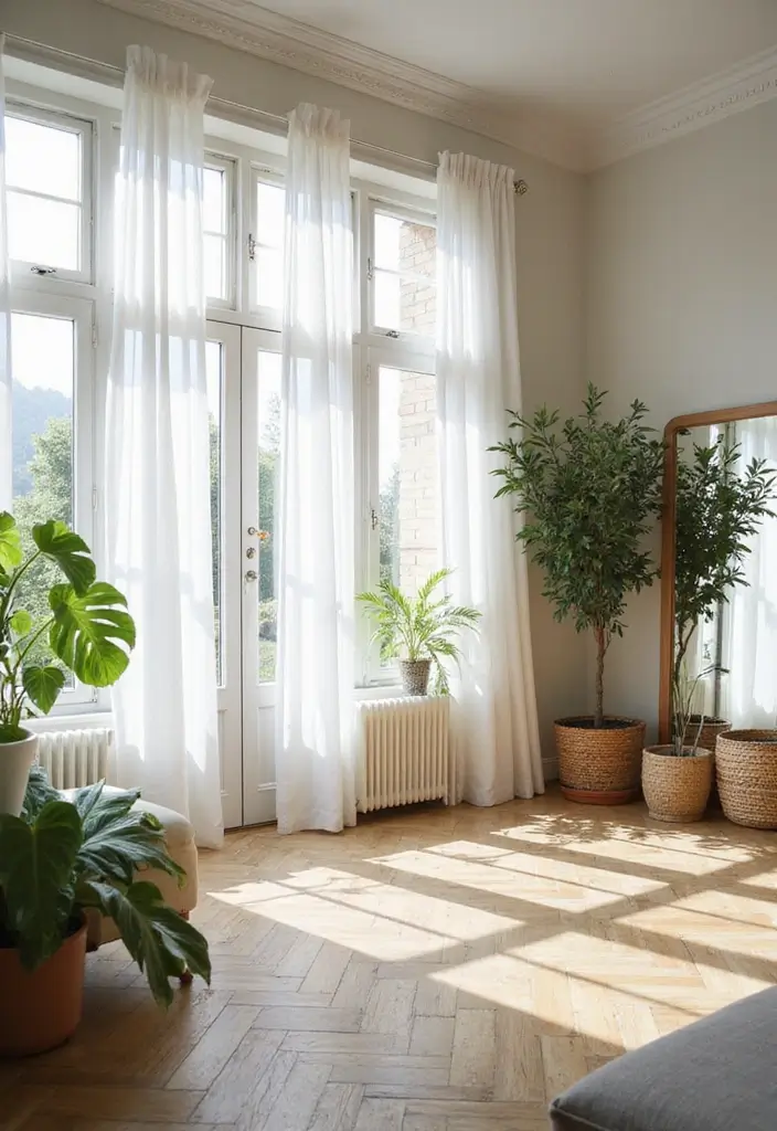 28 Neutral Living Room Decor Earth Tones That Feel Calm and Balanced - 6. Natural Light Emphasis