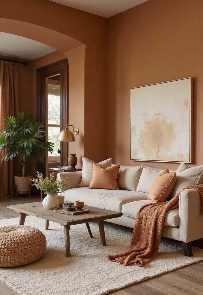 28 Neutral Living Room Decor Earth Tones That Feel Calm and Balanced - 9. Earthy Color Combinations