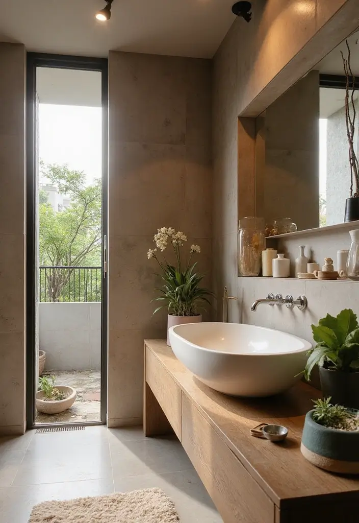 28 Wash Basin Ideas in Living Room Indian Homes That Blend Function and Design - 24. Eco-Friendly Wash Basin Solutions