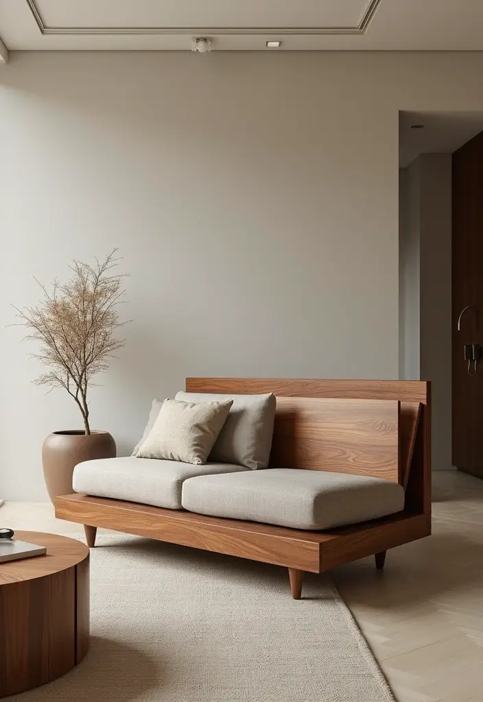 28 Wooden Sofas Ideas Living Room Indian Styles That Feel Warm and Traditional - 14. Sofa with Hidden Compartment