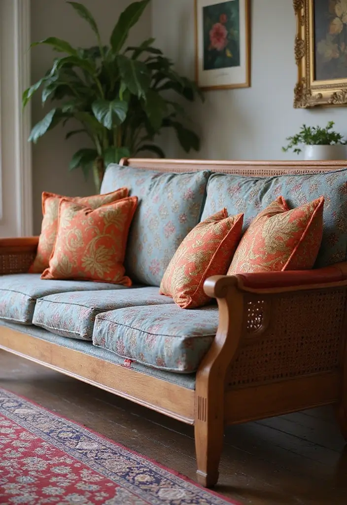 28 Wooden Sofas Ideas Living Room Indian Styles That Feel Warm and Traditional - 6. Divan Style Wooden Sofa