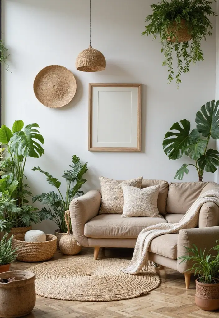 29 Animal Crossing Living Room Ideas That Feel Cute and Cozy - 13. Eco-Friendly Decor Choices