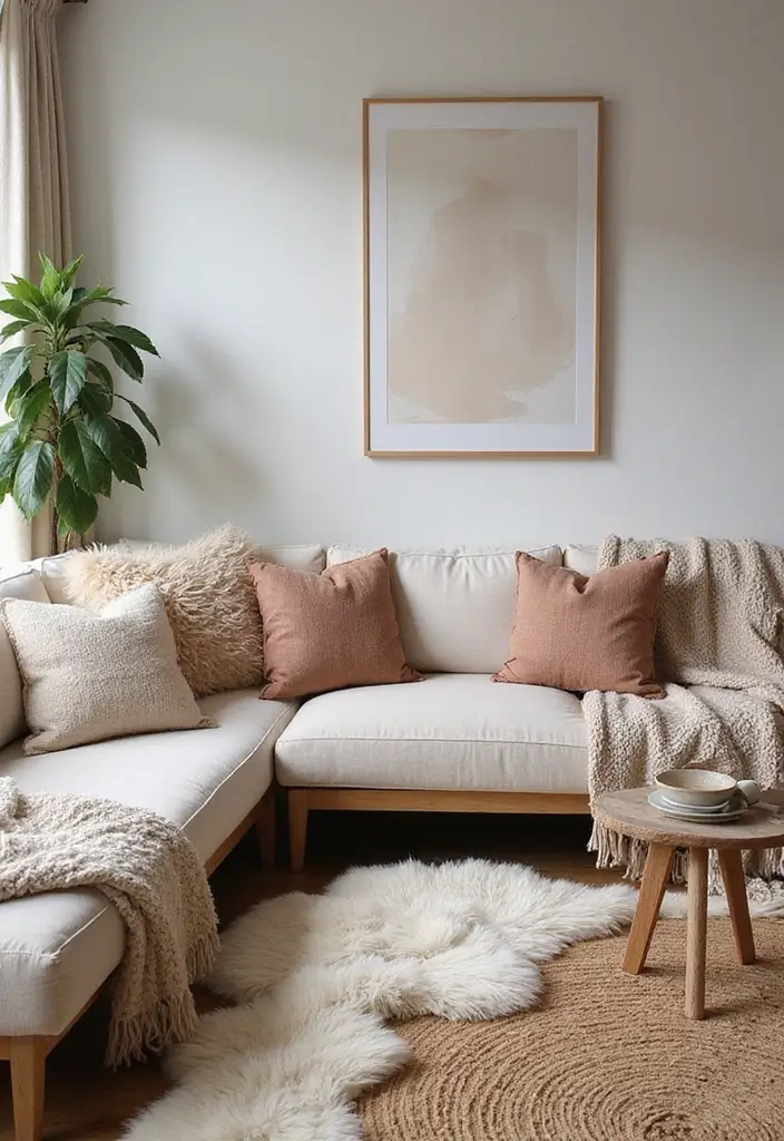 29 Animal Crossing Living Room Ideas That Feel Cute and Cozy - 6. Layered Textiles for Extra Comfort