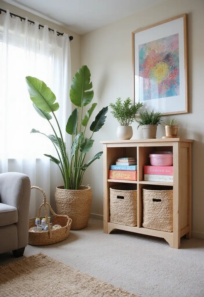 29 Animal Crossing Living Room Ideas That Feel Cute and Cozy - 7. Fun and Functional Storage Solutions