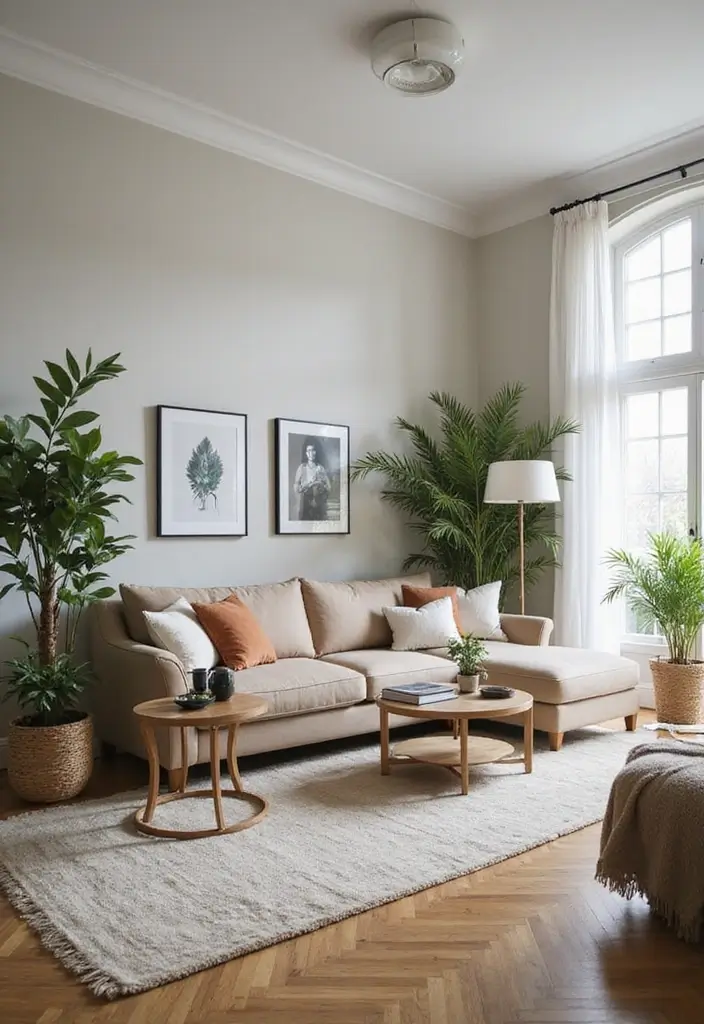 29 Chill Living Room Ideas That Feel Relaxed and Inviting - 17. Flexible Room Dividers