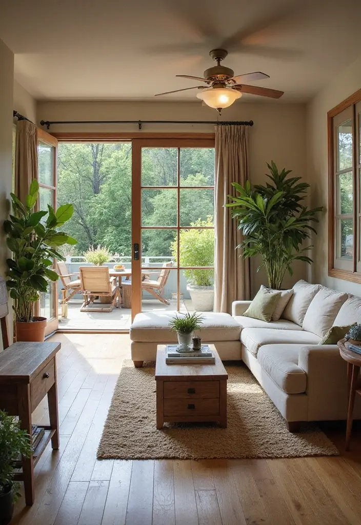 29 Chill Living Room Ideas That Feel Relaxed and Inviting - 29. Indoor-Outdoor Flow