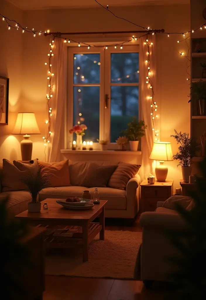 29 Chill Living Room Ideas That Feel Relaxed and Inviting - 4. Soft Lighting Ideas