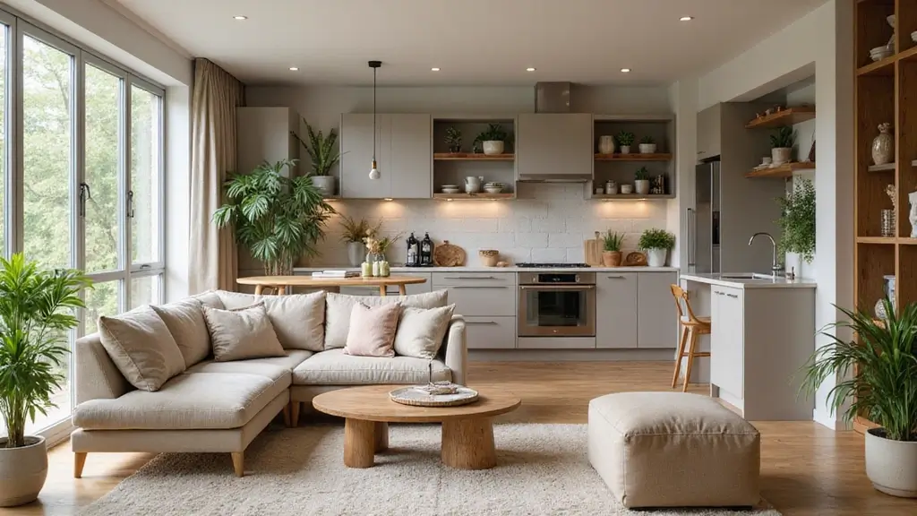 29 Home Decor Ideas Living Room and Kitchen That Tie Spaces Together