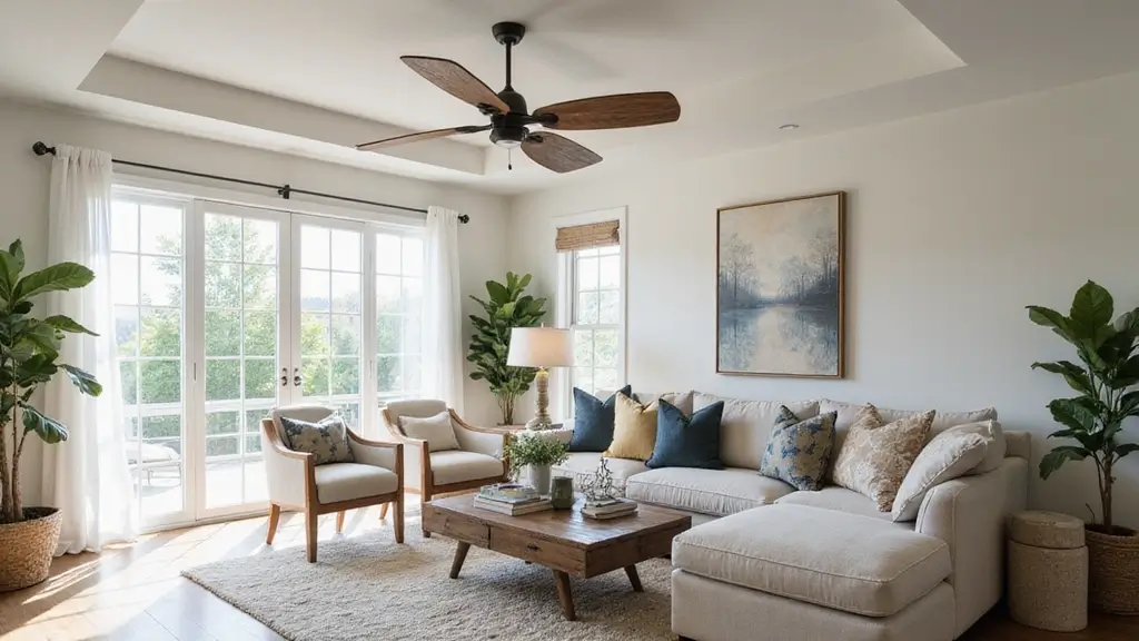 29 Living Room Ceiling Design Modern With Fan Ideas That Feel Airy and Stylish