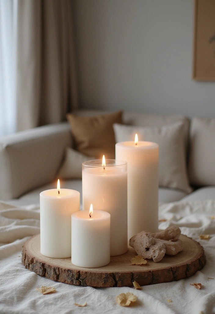 29 Living Room Objects Decor Ideas That Feel Minimal and Functional - 16. Eco-Friendly Candles