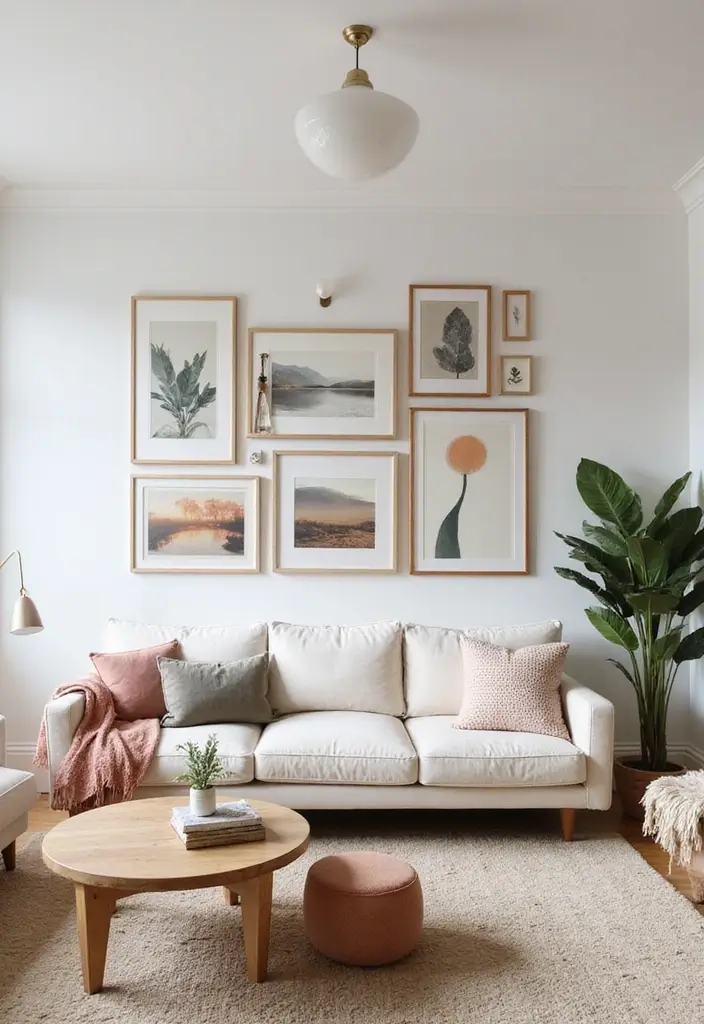 29 Living Room Objects Decor Ideas That Feel Minimal and Functional - 25. Sustainable Wall Art