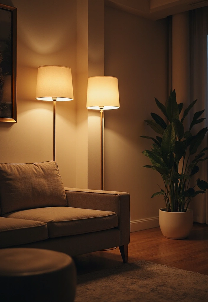 29 Living Room Objects Decor Ideas That Feel Minimal and Functional - 7. Minimalist Lighting Fixtures