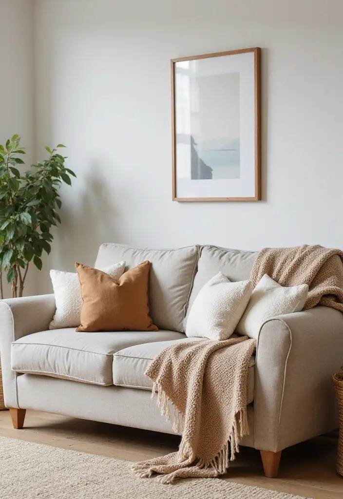 29 Living Room Objects Decor Ideas That Feel Minimal and Functional - 9. Eco-Friendly Throws