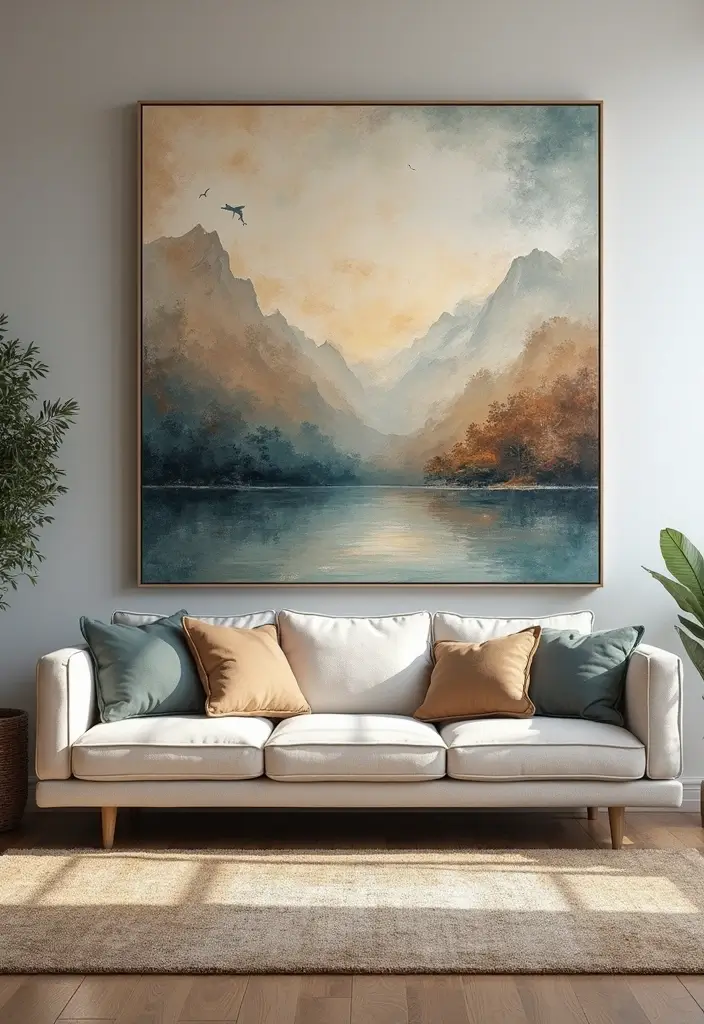 29 Painting for Living Room Walls Ideas That Add Color and Personality - 17. Layering Techniques for Depth and Movement