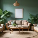 29 Rustic Green Living Room Ideas That Feel Natural and Warm