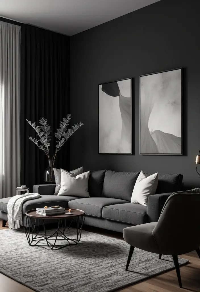 29 Sims 4 Room Ideas Living Room That Feel Realistic and Creative - 18. Elegant Monochrome