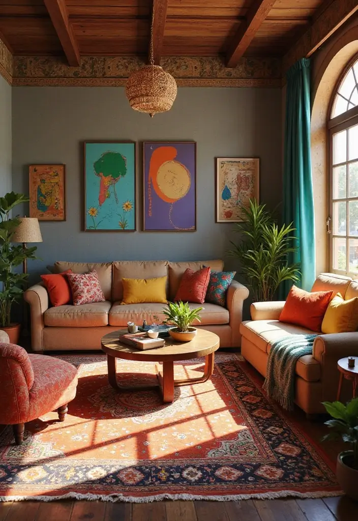 29 Sims 4 Room Ideas Living Room That Feel Realistic and Creative - 8. Global Fusion