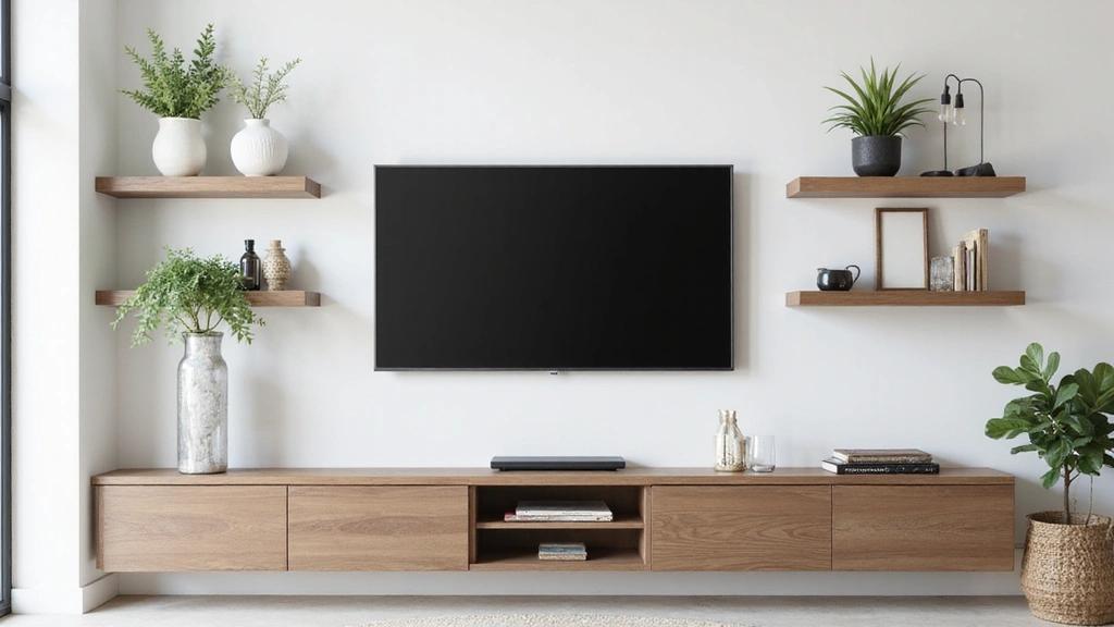 29 TV Wall Ideas Living Room Floating Shelves That Look Sleek and Organized