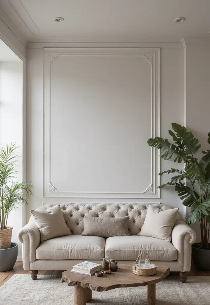 29 Tufted Sofa Living Room Ideas That Feel Plush and Elegant - 13. Sophisticated Neutral Palette