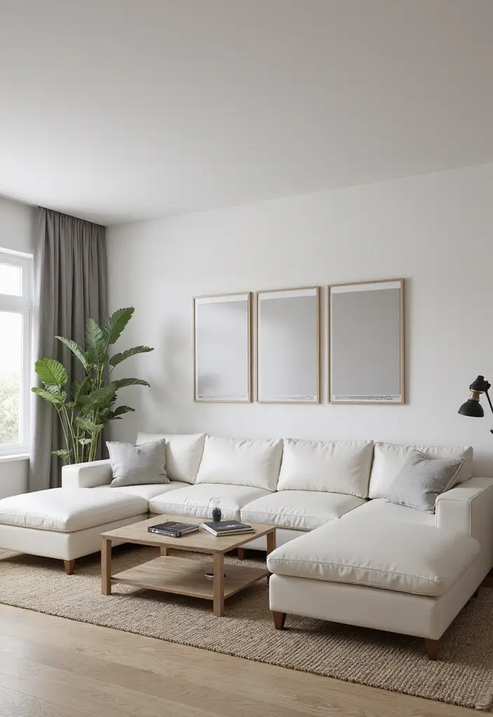 29 White Leather Sofa Living Room Ideas That Feel Bright and Modern - 15. Functional Multi-Use Spaces