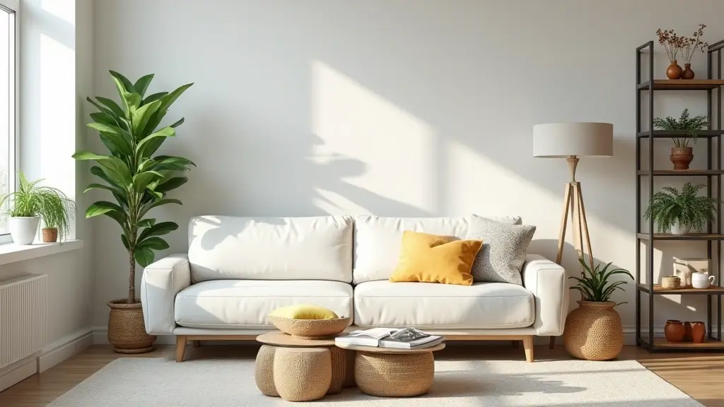 29 White Leather Sofa Living Room Ideas That Feel Bright and Modern
