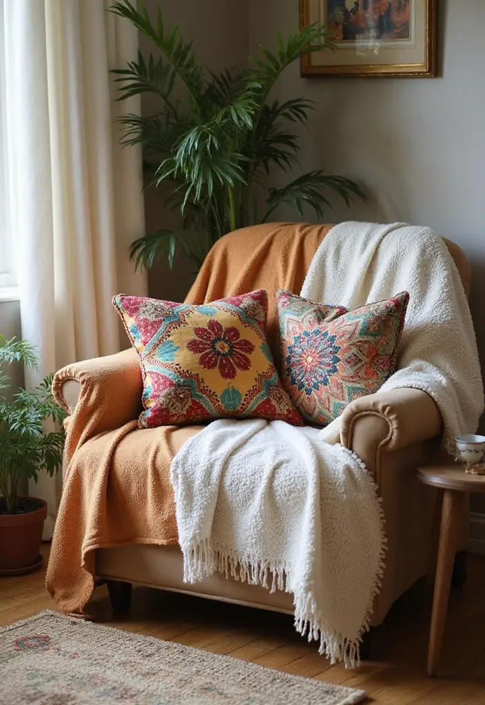 29 Y2K Living Room Aesthetic Ideas That Feel Fun and Nostalgic - 10. Cozy Nook