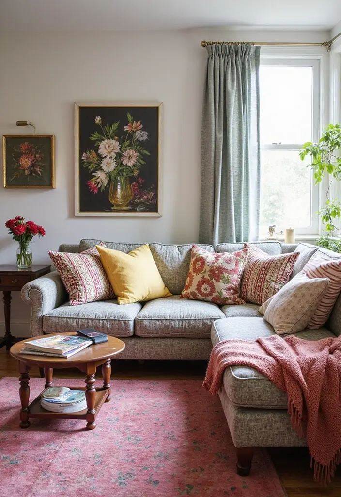 29 Y2K Living Room Aesthetic Ideas That Feel Fun and Nostalgic - 16. Mix and Match Patterns