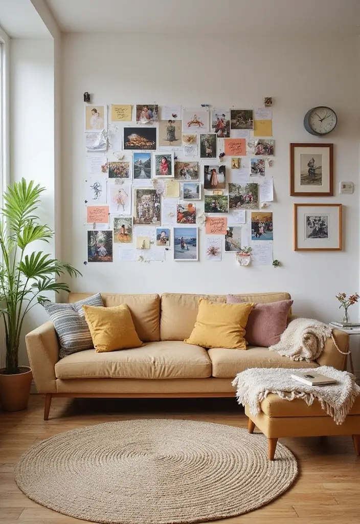 29 Y2K Living Room Aesthetic Ideas That Feel Fun and Nostalgic - 17. Interactive Wall Displays