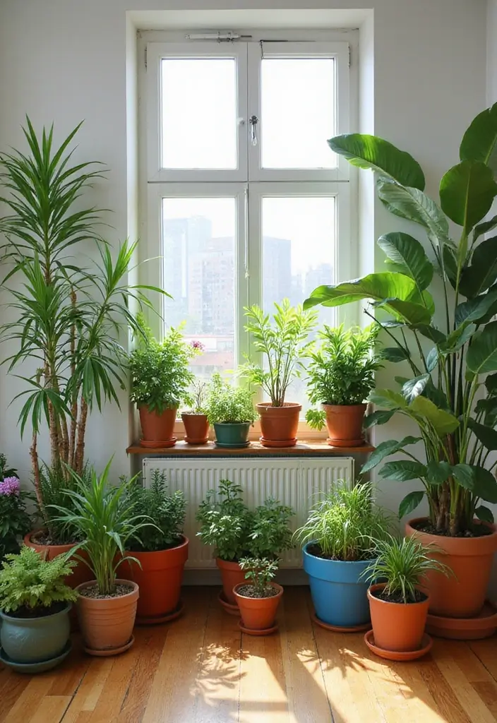 29 Y2K Living Room Aesthetic Ideas That Feel Fun and Nostalgic - 18. Potted Plants