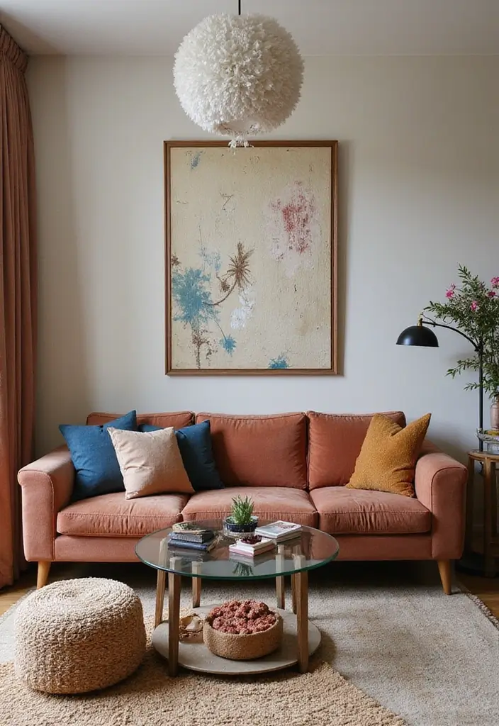 29 Y2K Living Room Aesthetic Ideas That Feel Fun and Nostalgic - 6. Layering Textures