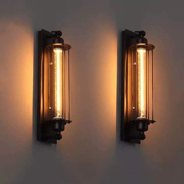 14 Bathroom Sconce Ideas For Double Vanity Lighting - 5. Vintage Industrial Combo 1