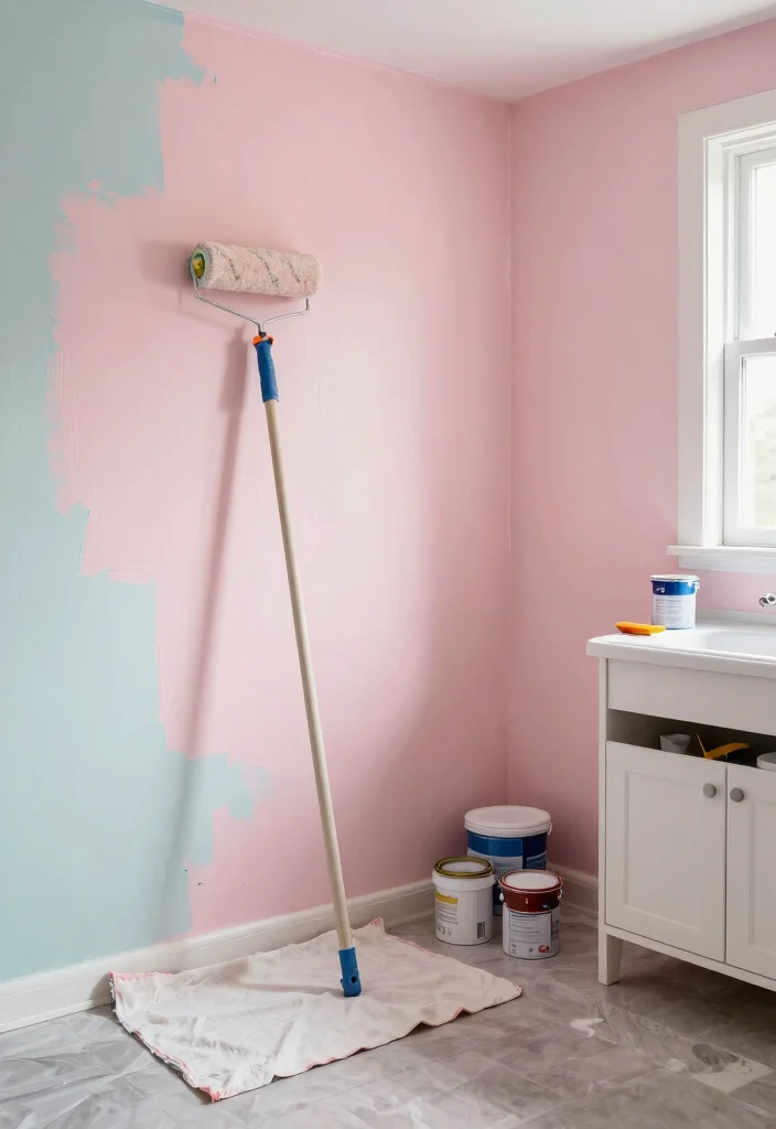 14 Cheap Basement Bathroom Ideas That Still Look Good - 1. Revamp with Paint 1