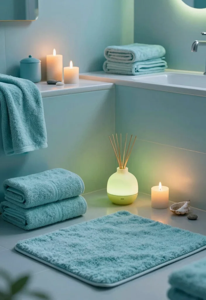 14 Cheap Basement Bathroom Ideas That Still Look Good - 11. Create a Spa-Like Experience 1