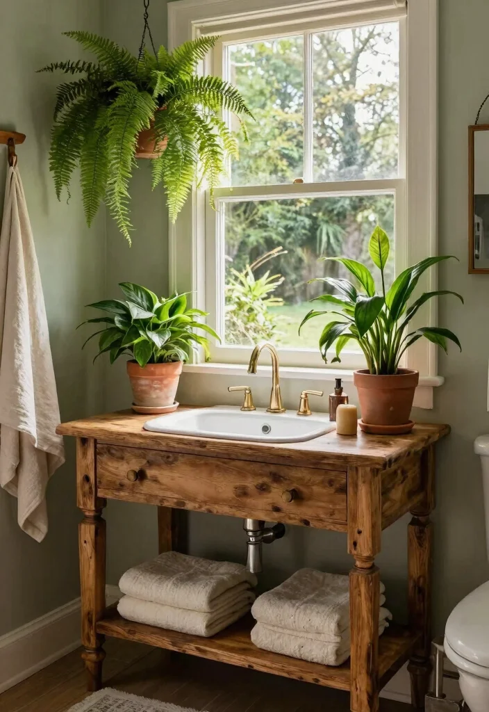 14 Edwardian Bathroom Ideas With Timeless Character - 13. Natural Elements 1