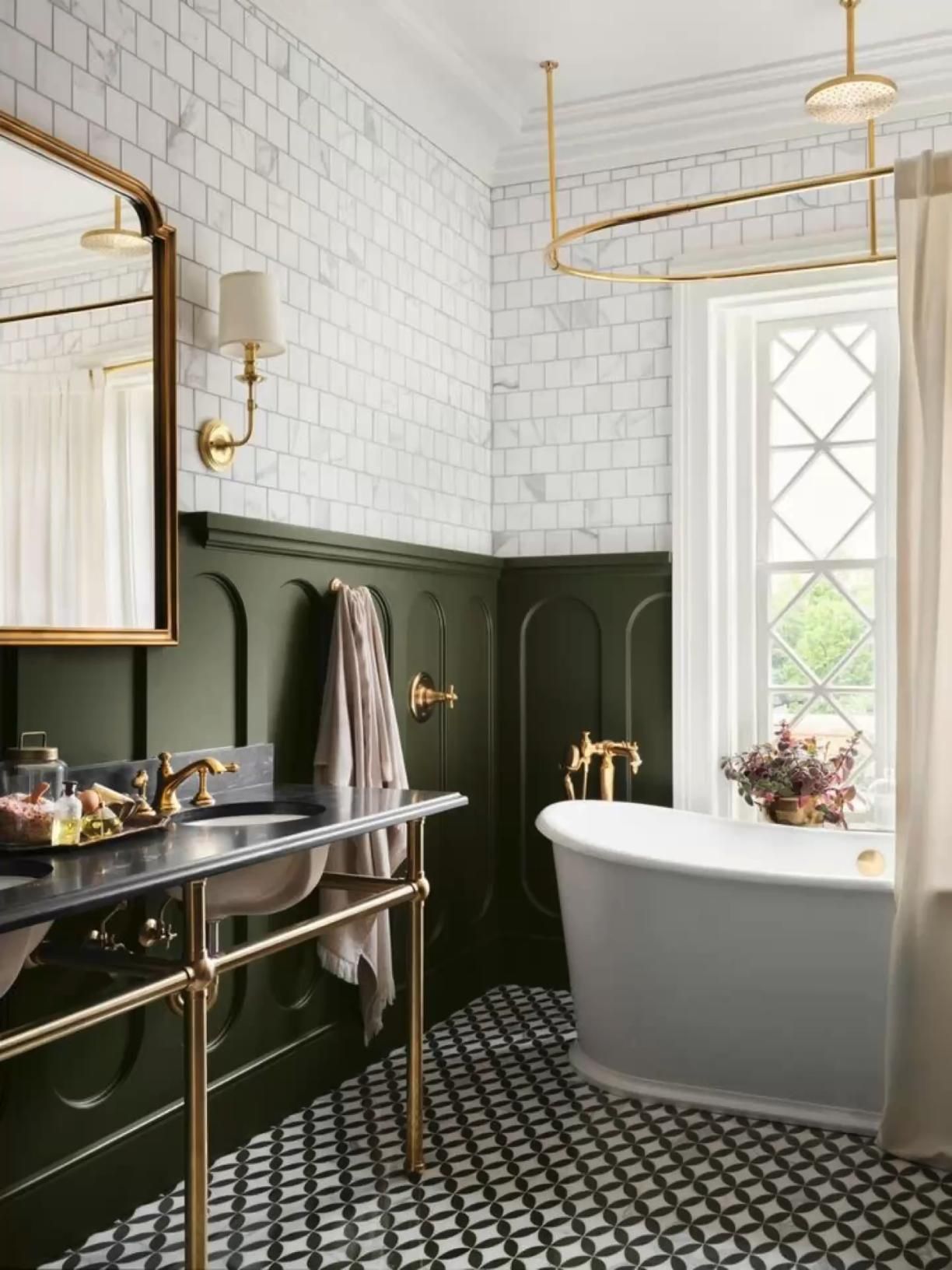 14 Edwardian Bathroom Ideas With Timeless Character - 7. Elegant Color Palettes 1