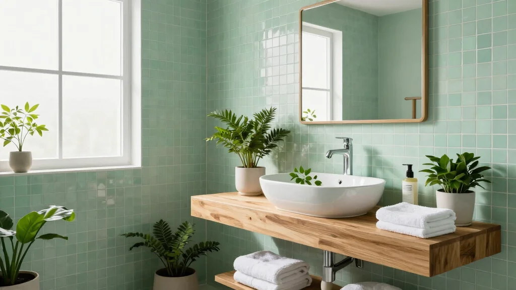 14 Light Green Bathroom Tile Ideas With Soft Calm Vibes
